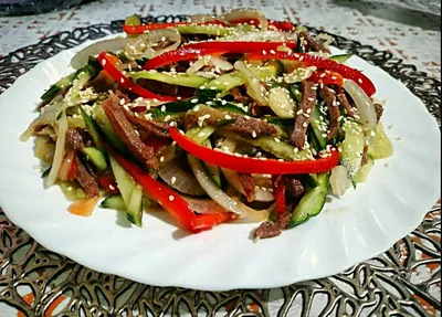 Салат с говядиной и овощами - рецепт автора Любовь