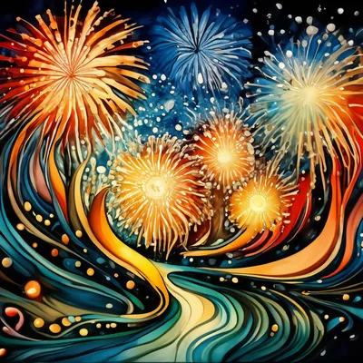 How to Draw a Firework / Как нарисовать салют - YouTube | Whimsical art  drawings, Fireworks art, Collage art projects