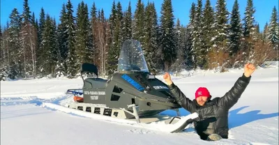 Самодельный снегоход см-002 в пухляке. Настоящий проходимец. Обзор снегохода.  Республика коми. - Смотреть видео онлайн