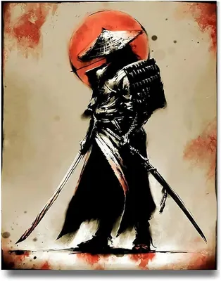 samurai en garde Drawing by pechane sumie | Saatchi Art