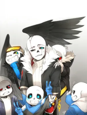 Gaster!Sans — mad-queen-dee: I decided to draw some Sanses...