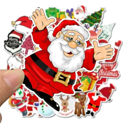 Картинки Рождество бородой Санта-Клаус Праздники