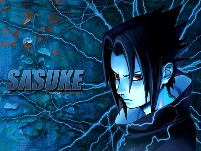 Обои на рабочий стол Учиха Саске / Sasuke Uchiha использует sharingan, из  аниме Наруто / Naruto, обои для рабочего стола, скачать обои, обои бесплатно