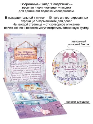 Конверт книжка для денег в подарок на свадьбу — купить в интернет-магазине  по низкой цене на Яндекс Маркете