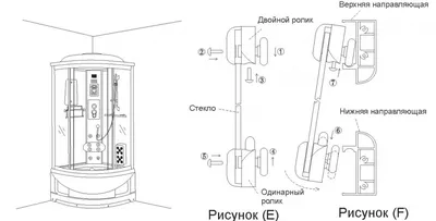 Инструкция: Установка душевой кабины