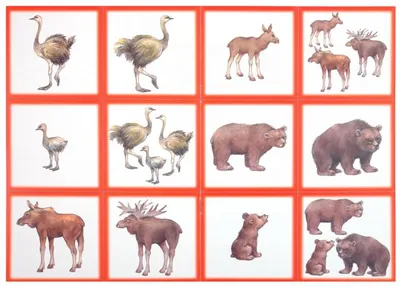Семьи животных - в серых тонах - скандинавская спальня - триптих - заказать  в интернет магазине
