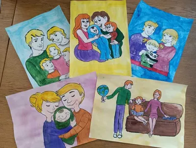 Картинки Моя семья для детей 3 4 лет (39 шт.) - #12339