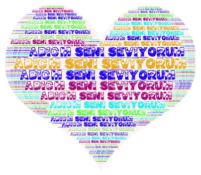 I Love You-Ben Seni Seviyorum " Sticker for Sale by EmotionArt | Redbubble