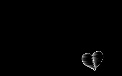 Сердце на черном фоне #66
