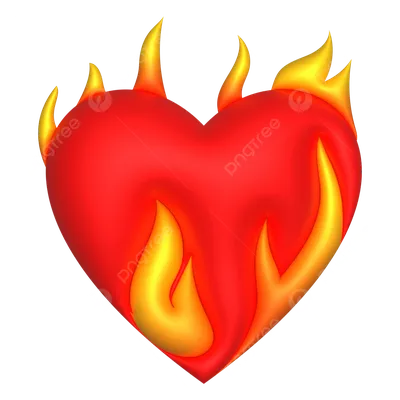 Смайл сердце в огне скопировать на андроид - фото и картинки 