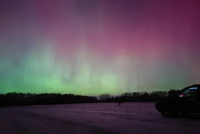 Фото северного сияния в ХМАО -  - 