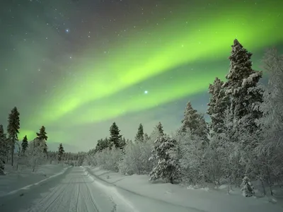 Фотофакт. Северное сияние вблизи Якутска — ЯСИА