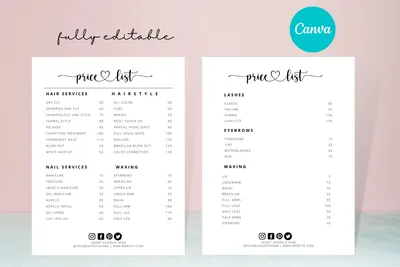 Free Printable Price List Templates [Excel, Word]