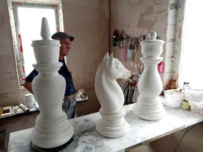 Шахматные фигуры обиходные, король h-7 см d-2.4 см, пешка h-4.4 см d-2.4 см  - купить по выгодной цене на 
