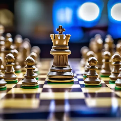 Шахматный Король в окружении свои …» — создано в Шедевруме