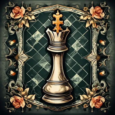 Шахматный король, реалистично, …» — создано в Шедевруме