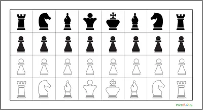 Шахматные фигуры картинки для детей - 32 фото