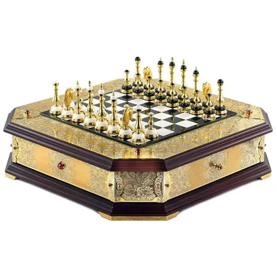 Шахматы подарочные «Цитадель» орех антик - купить в интернет-магазине