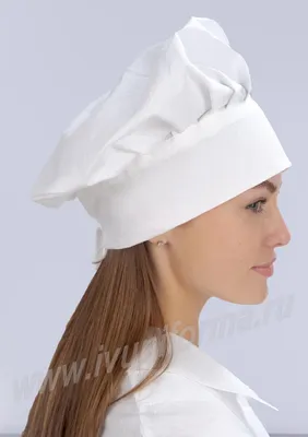 Купить Колпак повара "Гриб" белый женский (бязь ГОСТ) для поваров оптом в  Иваново