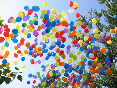 Die Kinder : Воздушные шары в небе.