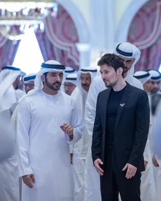 Что означает брошь Павла Дурова на встрече с шейхом Дубая | РБК Life