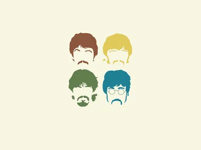 музыка, #The Beatles, #artwork, #minimalism, обои | Обои Битлз, Рисунки Битлз, Обои для рабочего стола