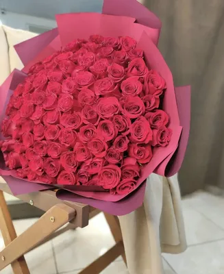 Купить Шикарный букет цветов 175 разноцветных роз Пещера | UFL