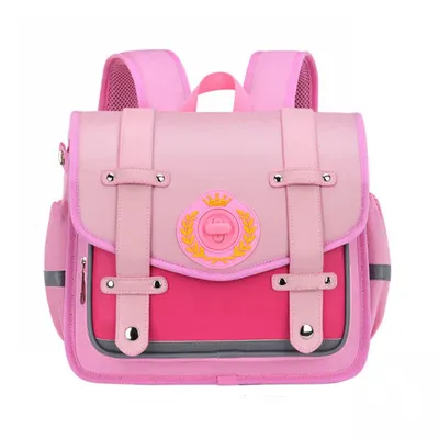 Кожаный портфель школьный для девочки розовый SH046-2 в интернет-магазине  Е-Леди