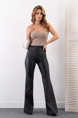 Классические женские брюки с высокой посадкой ПА 107560w оптом от  производителя Panda