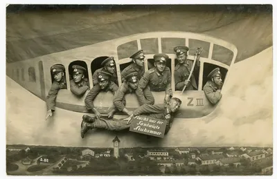 Шутливые открытки военных начала 20 века | 