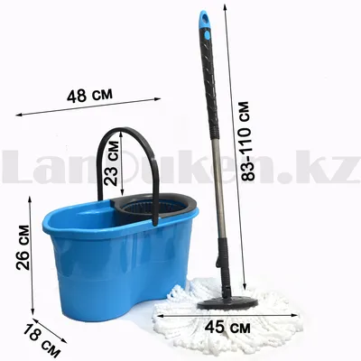 Швабра с ведром и автоматическим отжимом Scratch Cleaning Mop оптом из Китая