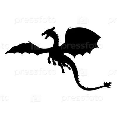 silhouette dragons - Yahoo Image Search Results | Силуэтные татуировки,  Дракон, Трафареты