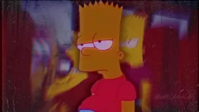 SAD Bart Simpson /  / @arti_666_6 / Грустный Барт Симпсон. - Coub  - The Biggest Video Meme Platform