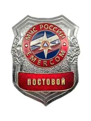 Нарукавный знак МЧС России ГПН (вышивка металлизированная) в  онлайн-магазине. Оперативная доставка почтой или транспортной компанией!