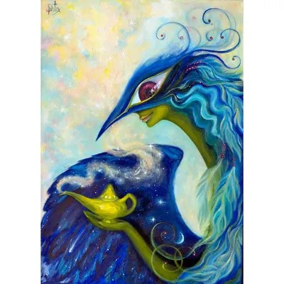 Купить картину Синяя птица в Москве от художника Эльф Светлана