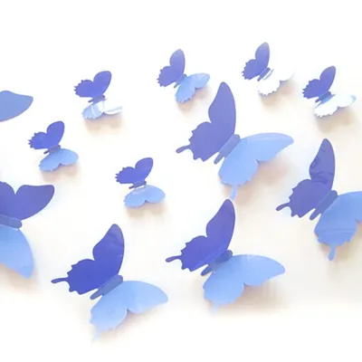 Съедобная картинка №294. Бабочки синие | 