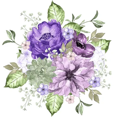 Сиреневые цветы рисунок - 55 фото