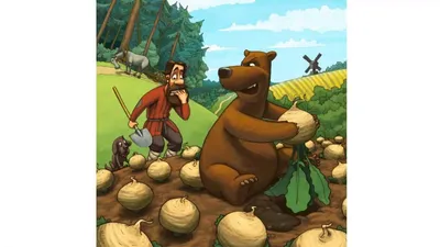 Мужик и медведь - русская народная сказка, читать онлайн