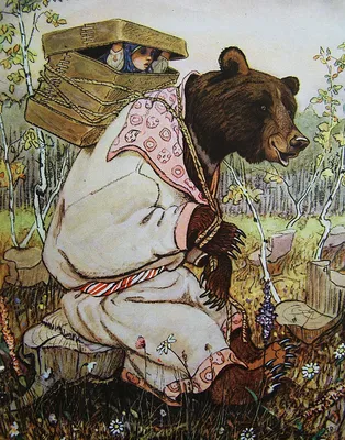 Раскраски Маша и Медведь - из русской народной сказки - распечатать  бесплатно | Раскраски, Сказки, Медведь