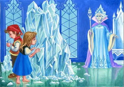Ледяная сказка, снежная королева на …» — создано в Шедевруме