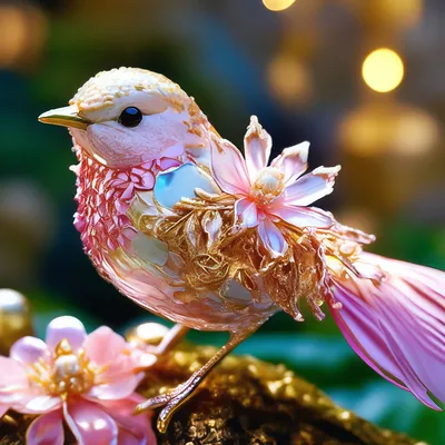 Птичка Сказочная птица-цветок, …» — создано в Шедевруме