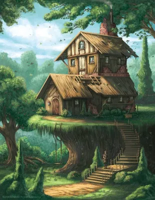 Красивые сказочные дома (44 фото) - фото - картинки и рисунки: скачать  бесплатно