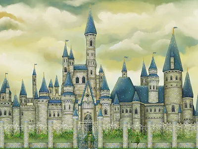 Fairytale castle. Сказочный замок. PNG. | Уроки искусства, Замок,  Иллюстрации