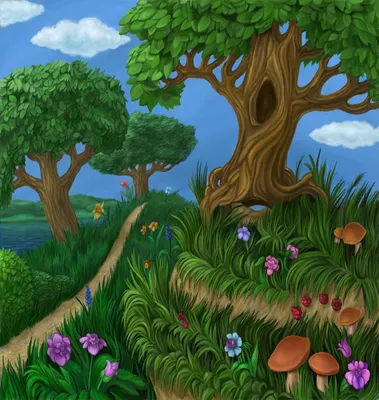 Каписко сказочный лес фоны для фотосъемки детей фотостудия гриб дом луга  фото фон | AliExpress
