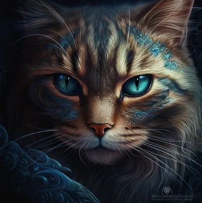 Кошки, сказочный арт, волшебство, …» — создано в Шедевруме