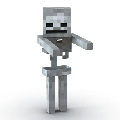 Minecraft Скелет 3D Модель $29 - .3ds .c4d .fbx .ma .obj .max - Free3D