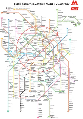 Перспективная Схема метро Москвы