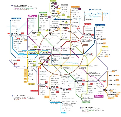 Схема метро Москвы. Карта (схема) метро Москвы 2021 г. с вокзалами,  аэропортами и МЦК. Новые станции метро Москвы. распечатать скачать. Схема  линий московского метро. Как проехать. План московского метрополитена.  Московское центральное кольцо.