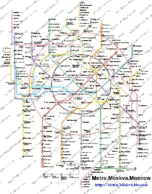 Схема Московского метро 2030