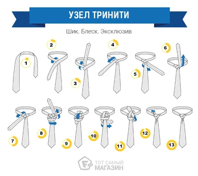 Схема завязывания галстука картинки